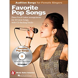 Hal Leonard Favorite Pop Songs - Audition Songs for Female Singers Book/CD