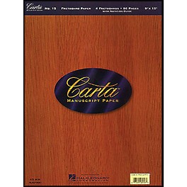 Hal Leonard Carta 15 Scorepad 9X12, Fretboard Paper 96 Pg, 4 Diagrams/Page Manuscript