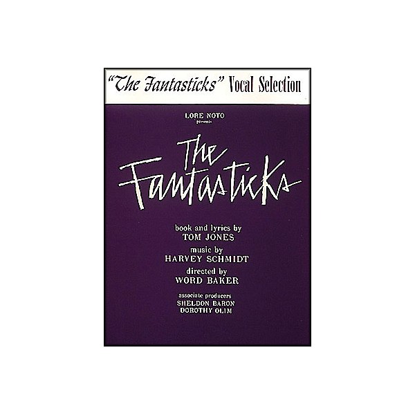 Hal Leonard Fantasticks Vocal Selection arranged for piano, vocal, and guitar (P/V/G)