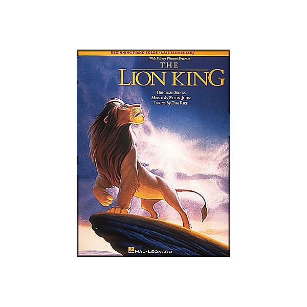 Hal Leonard Lion King, The Beginning Piano Solos Late Elementary