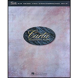 Hal Leonard Carta 29 Partpaper 10.5X13, Dbl Sided, 24 Sheet, 14 Stave Manuscript