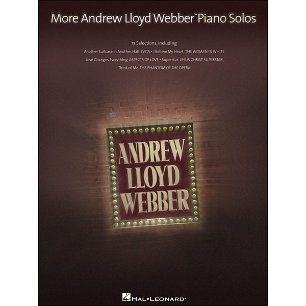 Hal Leonard More Andrew Lloyd Webber Piano Solos