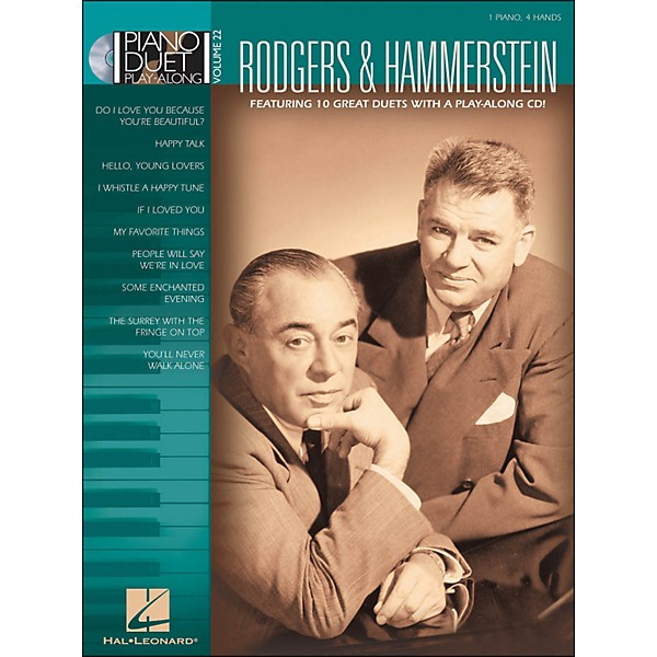 Hal Leonard Rodgers & Hammerstein Piano Duet Play-Along Volume 22 Book/CD