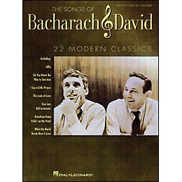 Hal Leonard The Songs Of Bacharach And David arranged for piano, vocal, and guitar (P/V/G)