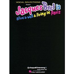 Hal Leonard Jacques Brel Is Alive And Well And Living In Paris arranged for piano, vocal, and guitar (P/V/G)