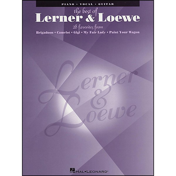 Hal Leonard Best Of Lerner & Loewe arranged for piano, vocal, and guitar (P/V/G)