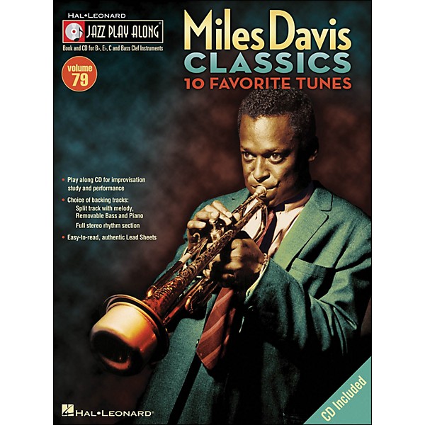 Hal Leonard Miles Davis Classics Jazz Play-Along Volume 79 Book/CD