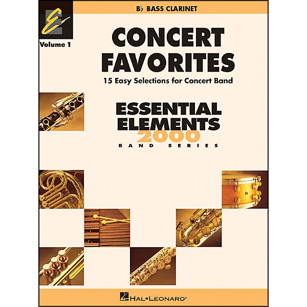 Hal Leonard Concert Favorites Vol1 Bb Bass Clarinet