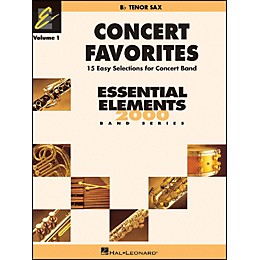 Hal Leonard Concert Favorites Vol1 Bb Tenor Sax