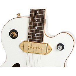 ギター Wildkat e Pearl White Bigsby Epiphone Wildkat Royale Semi-Hollow Electric Guitar - Pearl