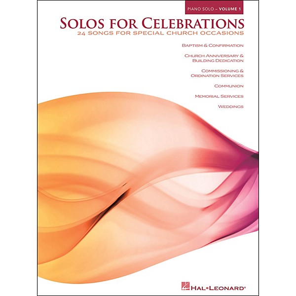 Hal Leonard Solos for Celebrations - Volume 1 arranged for piano solo
