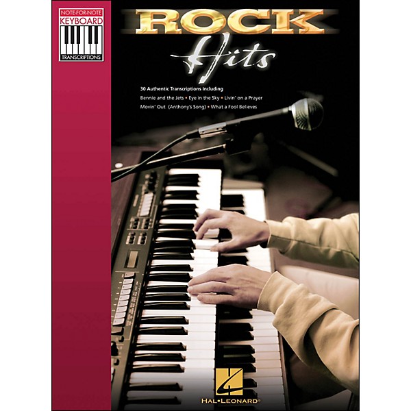 Hal Leonard Rock Hits - Note for Note Keyboard Transcriptions