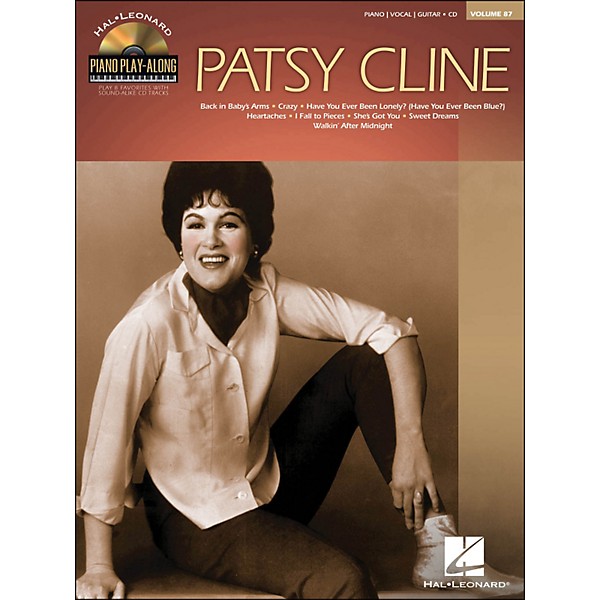 Hal Leonard Patsy Cline - Piano Play-Along Volume 87 (CD/Pkg) arranged for piano, vocal, and guitar (P/V/G)