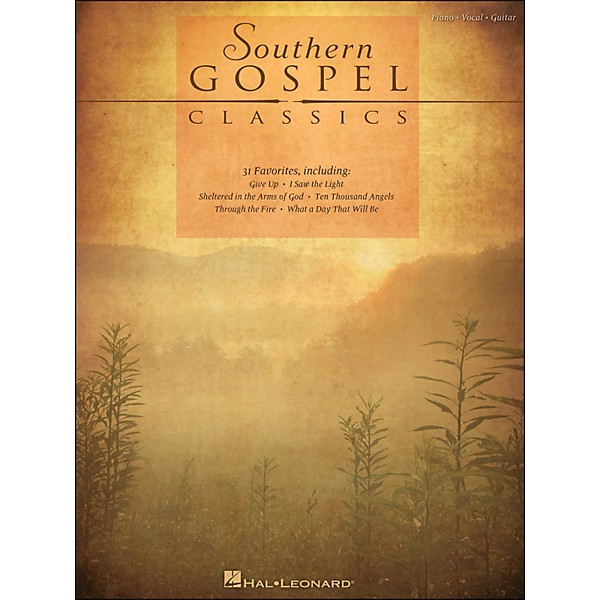 Hal Leonard Southern Gospel Classics arranged for piano, vocal, and guitar (P/V/G)