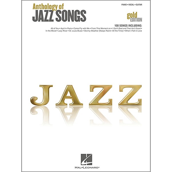 Hal Leonard Anthology Of Jazz Songs - Gold Edition arranged for piano, vocal, and guitar (P/V/G)