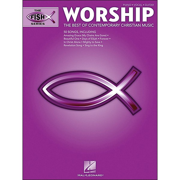 Hal Leonard The Fish Series: Worship (Purple Book) arranged for piano, vocal, and guitar (P/V/G)