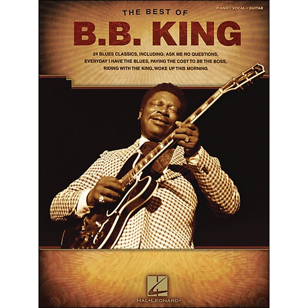 Hal Leonard Best Of B.B. King arranged for piano, vocal, and guitar (P/V/G)