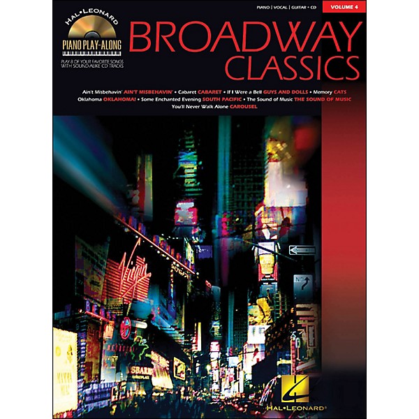 Hal Leonard Broadway Classics Piano Play-Along Volume 4 Book/CD arranged for piano, vocal, and guitar (P/V/G)