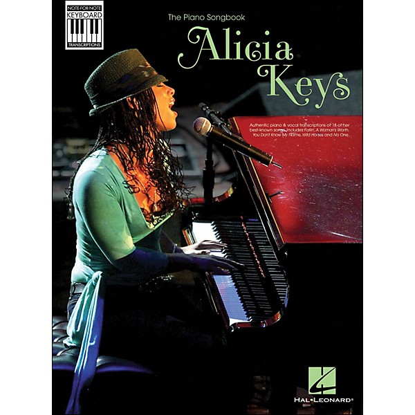 Hal Leonard Alicia Keys: Note-for-Note Keyboard Transcriptions