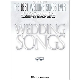 Hal Leonard The Best Wedding Songs Ever arranged for piano, vocal, and guitar (P/V/G)