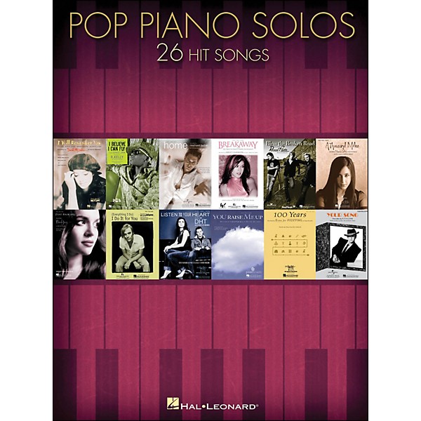 Hal Leonard Pop Piano Solos - 26 Hit Songs arranged for piano solo