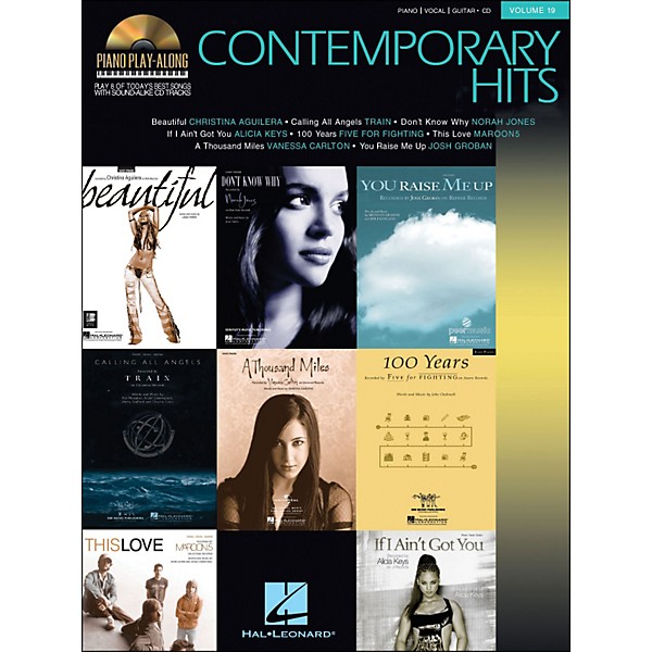 Hal Leonard Contemporary Hits Volume 19 Book/CD Piano Play-Along arranged for piano, vocal, and guitar (P/V/G)