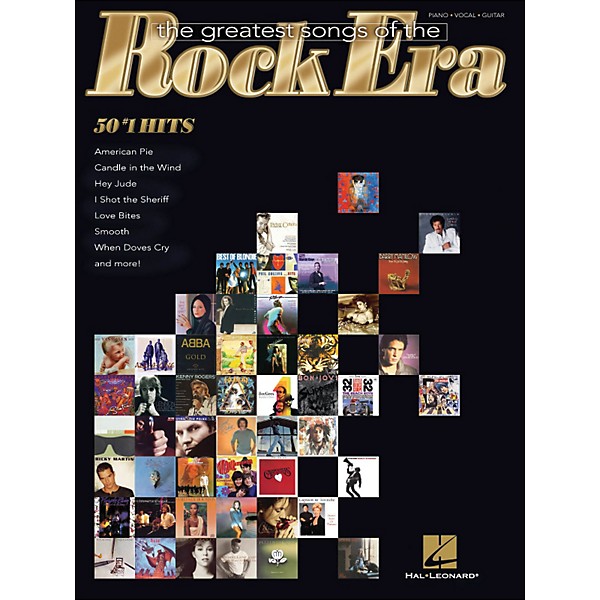 Hal Leonard The Greatest Songs Of The Rock Era - 50 #1 Hits arranged for piano, vocal, and guitar (P/V/G)