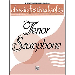 Alfred Classic Festival Solos (B-Flat Tenor Saxophone) Volume 1 Solo Book