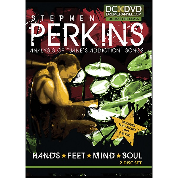 The Drum Channel Stephen Perkins Hands Feet Mind Soul 2 DVDs