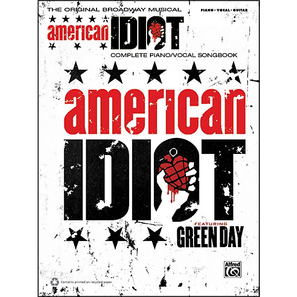 Alfred Green Day American Idiot The Musical Piano/Vocal/Guitar