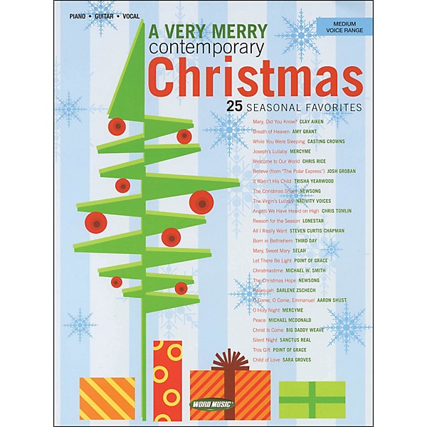Word Music A Very Merry Contemporary Christmas arranged for medium voice