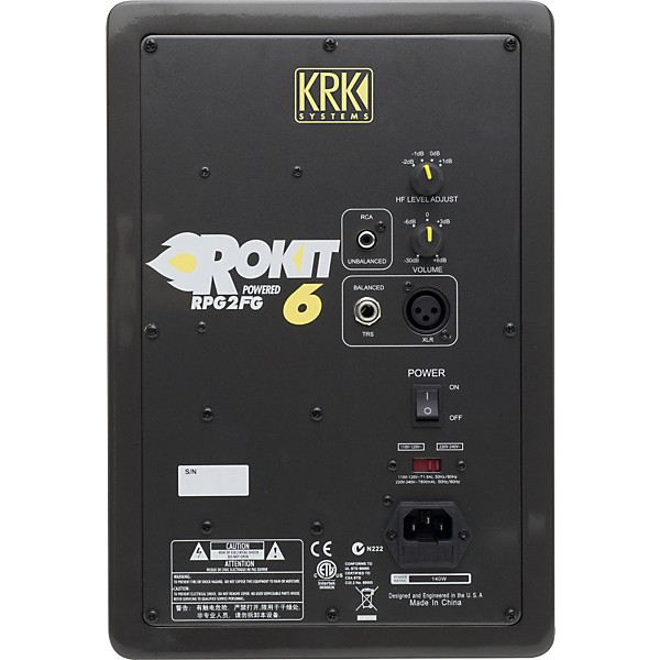 KRK Rokit Powered 6 Monitor Generation 2 Limited Edition Ferrari Grey Ferarri Gray