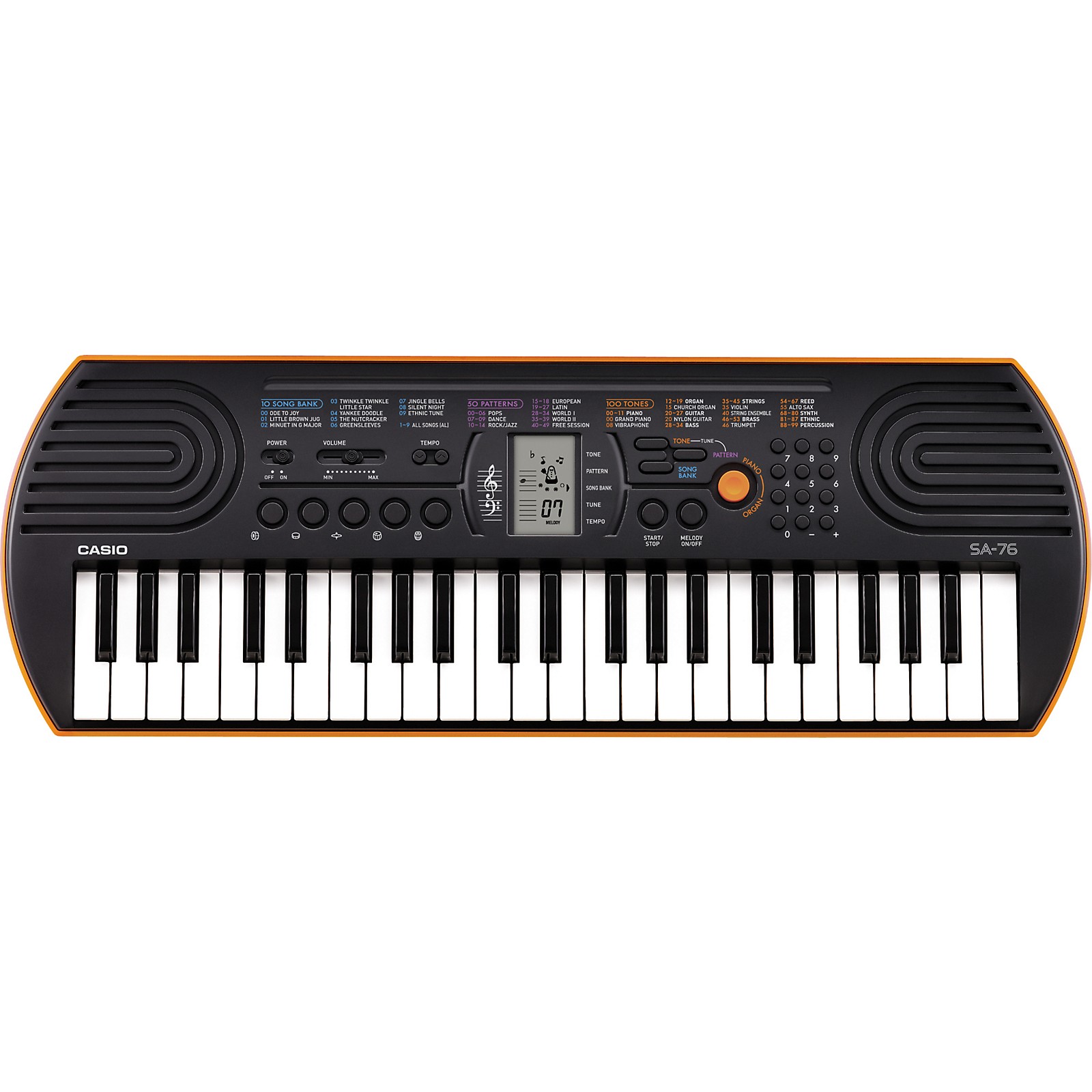rijm Kruiden ornament Open Box Casio SA-76 Keyboard Level 1 Orange | Guitar Center