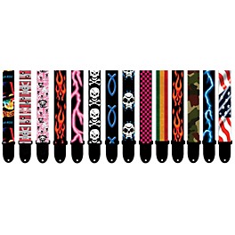 Perri's 2" Polyester Guitar Strap Sharp Bolts Perri's 2" Polyester Guitar Strap Pink and Black Checkers