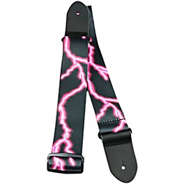 Perri's 2" Polyester Guitar Strap Sharp Bolts Perri's 2" Polyester Guitar Strap Pink Lightning