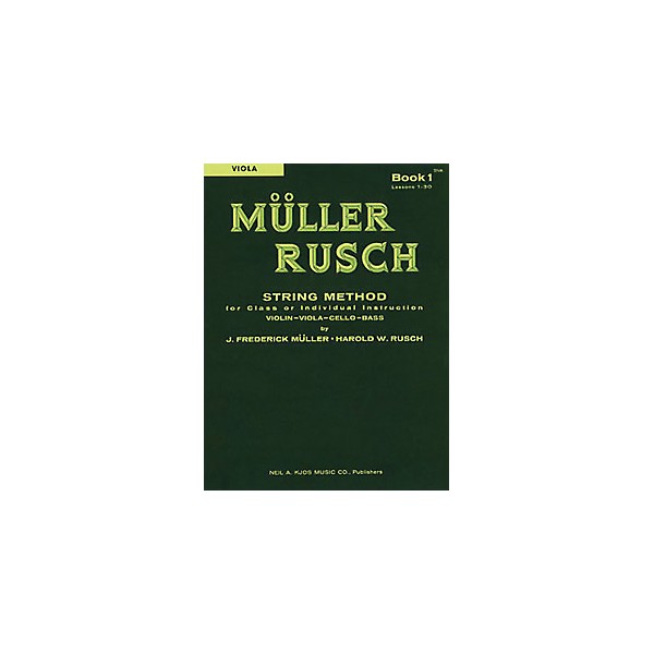 JK Muller-Rusch String Method 1 Viola Book