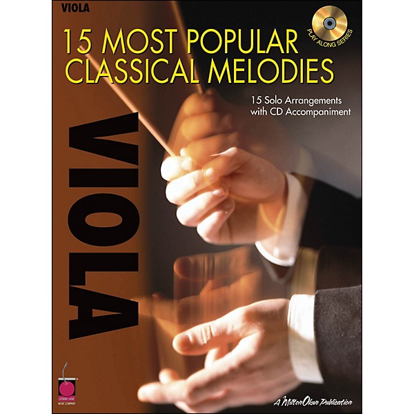 Cherry Lane 15 Most Popular Classical Melodies for Viola Book/CD