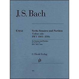 G. Henle Verlag 6 Sonatas And Partitas BWV 1001-1006 for Violin By Bach