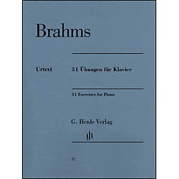 G. Henle Verlag 51 Exercises for Piano By Brahms