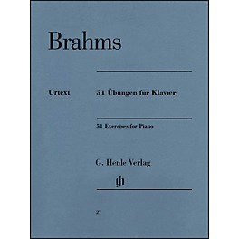 G. Henle Verlag 51 Exercises for Piano By Brahms