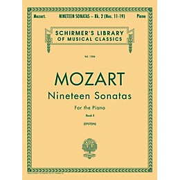 G. Schirmer 19 Sonatas for The Piano Book 2 English / Spanish Text By Mozart