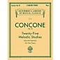 G. Schirmer 25 Melodic Studies Op 24 for Piano By Concone thumbnail