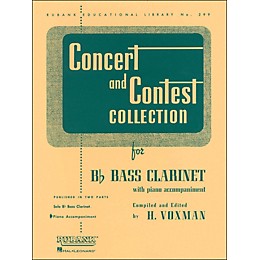 Hal Leonard Concert And Contest Collection for B Flat Bass Clarinet for Piano Accompaniment Only