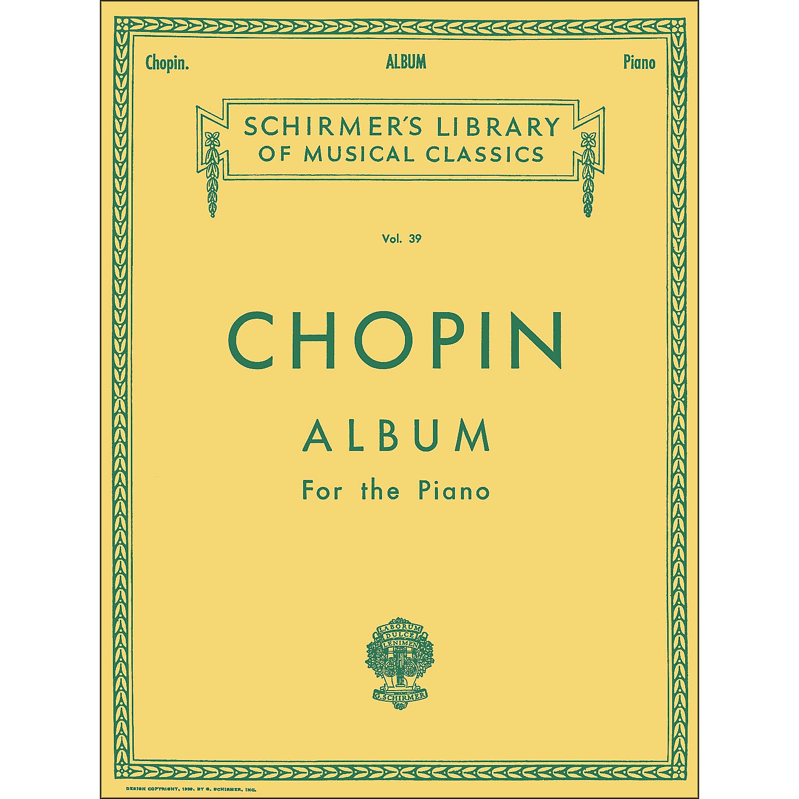 G Schirmer Chopin Album Of Compositions For The Piano By Chopin Guitar Center