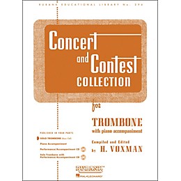 Hal Leonard Concert And Contest Collection for Solo Trombone Solo Part Only