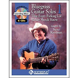Homespun Bluegrass Guitar Solos That Every Parking Lot Picker Should Know (Series 1) Book/6 CD's