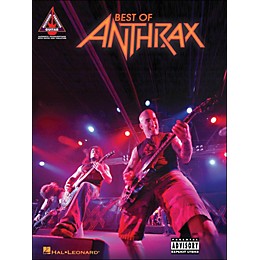 Hal Leonard Best Of Anthrax Guitar Tab Songbook