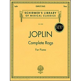 G. Schirmer Complete Rags Piano By Joplin Scott