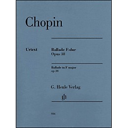 G. Henle Verlag Ballade in F Major, Op. 38 Piano Solo By Chopin