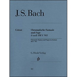 G. Henle Verlag Chromatic Fantasy and Fugue D minor BWV 903 and 903a By Bach